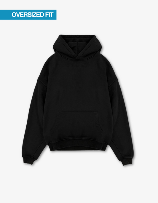 Essential Oversized Hoodie - Schwarz