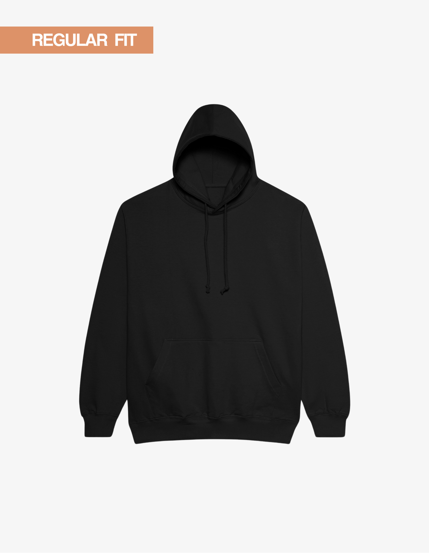 Regular Hoodie - Schwarz