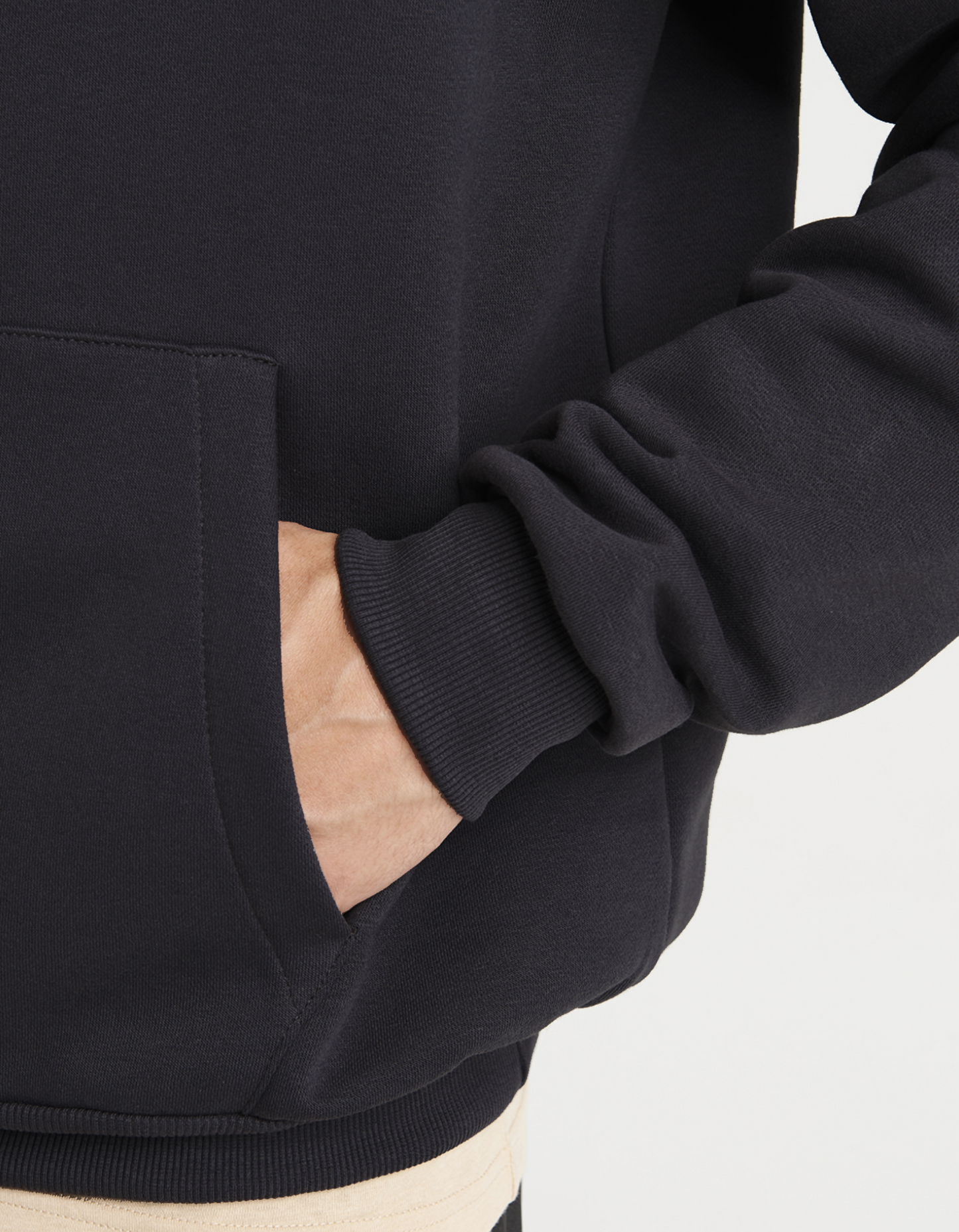 Essential Oversized Hoodie - Schwarz